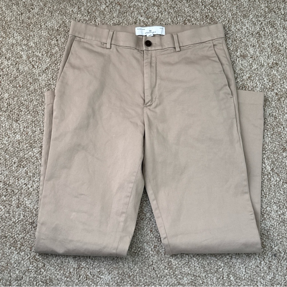 Banana Republic Men's Traveler Chino Slim Pants Light Khaki 32x29